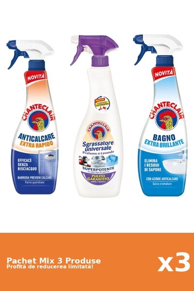 Chanteclair Set 3 Mix Chanteclair: 2 Anticalcar, 1 Degresant