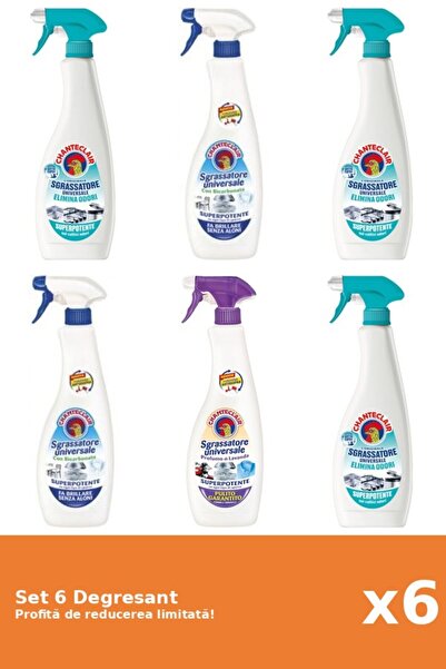 Chanteclair Set 6 Degresant Chanteclair: 3xAntiMiros, 2xBicarbonat, 1xMosc Alb