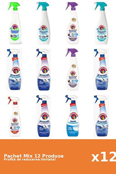 Chanteclair Set of 12 Chanteclair Mix: 6 Degreaser, 6 Anti-limescale