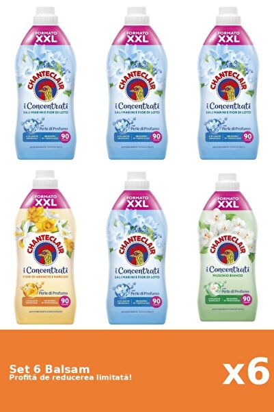 Chanteclair Set of 6 Chanteclair Balms: 4xLotus, 1xOrange, 1xWhite Musk