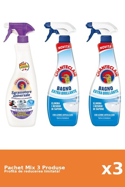 Chanteclair Set 3 Mix Chanteclair: 1 Degresant, 2 Anticalcar