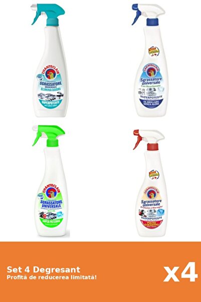 Chanteclair Set of 4 Chanteclair Degreaser: 1xAntiOdor, 1xBicarbonate, 1xLemo...
