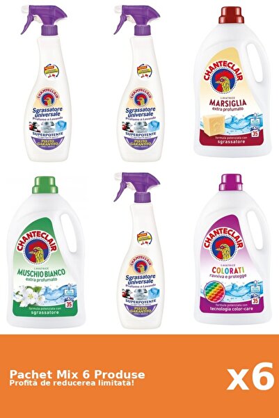 Chanteclair Set 6 Mix Chanteclair: 3 Degresant, 3 Detergent