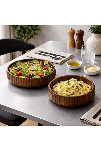 mirena ateiler Akasya Curve Bowl Set of 2 (19cm X 20cm)