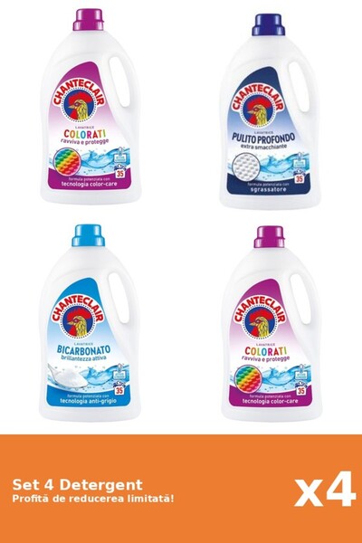 Chanteclair Set 4 Detergent Chanteclair: 2xColor, 1xClasic, 1xBicarbonat
