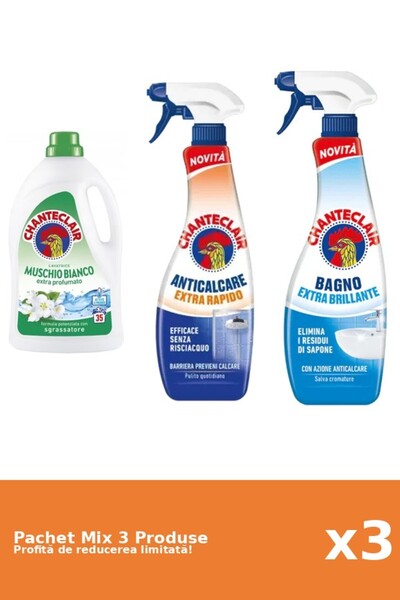 Chanteclair Set 3 Mix Chanteclair: 1 Detergent, 2 Anticalcar