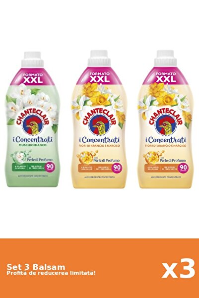 Chanteclair Set of 3 Chanteclair Balms: 1xWhite Musk, 2xOrange