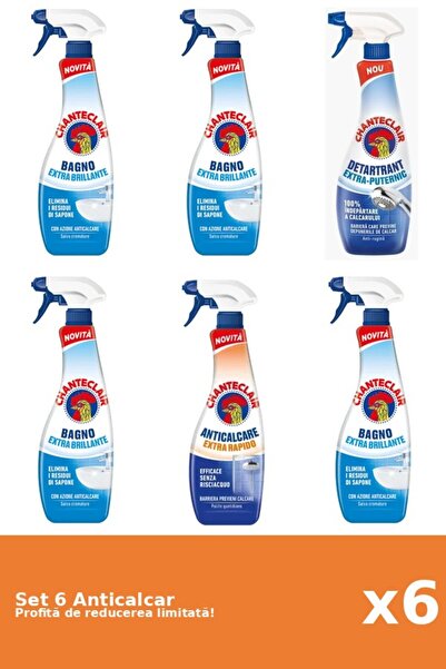 Chanteclair Set 6 Anticalcar Chanteclair: 4xClasic, 1xPuternic, 1xRapid