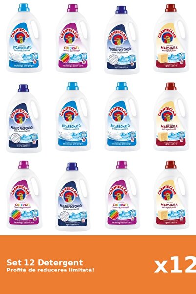 Chanteclair Set 12 Detergent Chanteclair: 3xBicarbonat, 3xColor, 3xClasic, 3x...