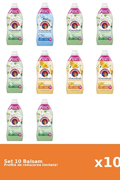 Chanteclair Set of 10 Chanteclair Balms: 6xWhite Musk, 1xLotus, 3xOrange