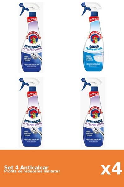 Chanteclair Set 4 Anticalcar Chanteclair: 3xParfumat, 1xClasic