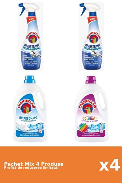Chanteclair Set of 4 Chanteclair Mix: 2 Anti-limescale, 2 Detergent