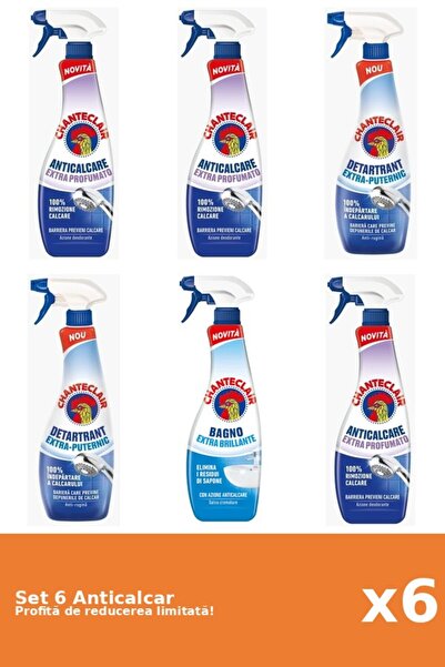 Chanteclair Set of 6 Chanteclair Anti-limescale: 3xScented, 2xStrong, 1xClassic