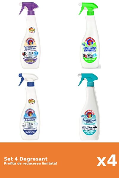 Chanteclair Set of 4 Chanteclair Degreaser: 1xLavender, 1xLemon, 1xBicarbonat...