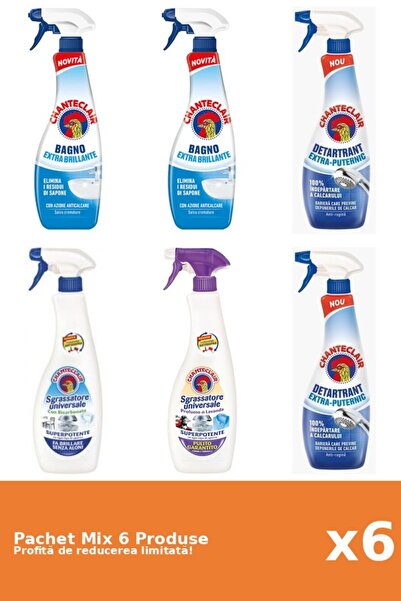 Chanteclair Set of 6 Chanteclair Mix: 4 Anti-limescale, 2 Degreaser