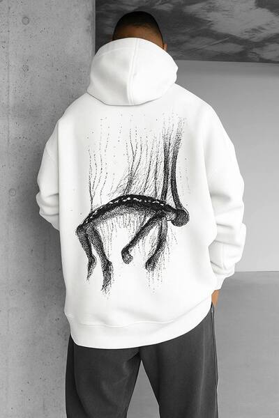 COZYWEAR هودي بقلنسوة للجنسين بمقاس كبير، عالي الجودة، مطبوع، مريح للارتداء ا...