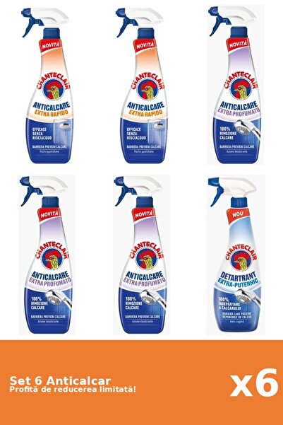 Chanteclair Set of 6 Chanteclair Anti-limescale: 2xRapid, 3xScented, 1xStrong