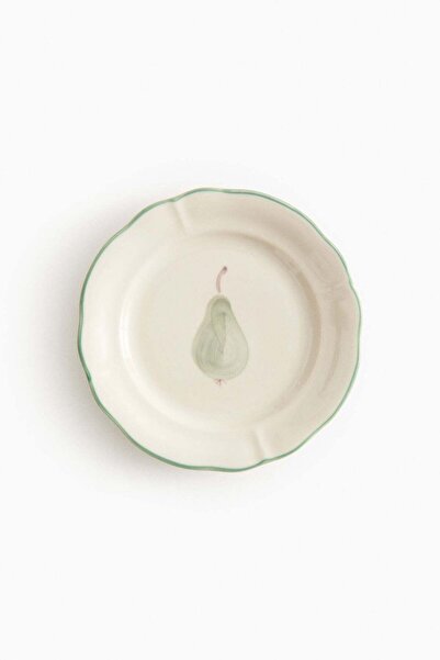 H&M طبق بداية من الخزف الحجري بنقوش مطبوعة