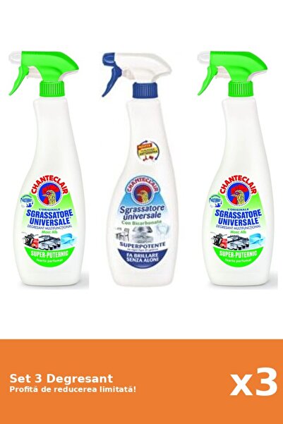 Chanteclair Set 3 Degresant Chanteclair: 2xLamaie, 1xBicarbonat