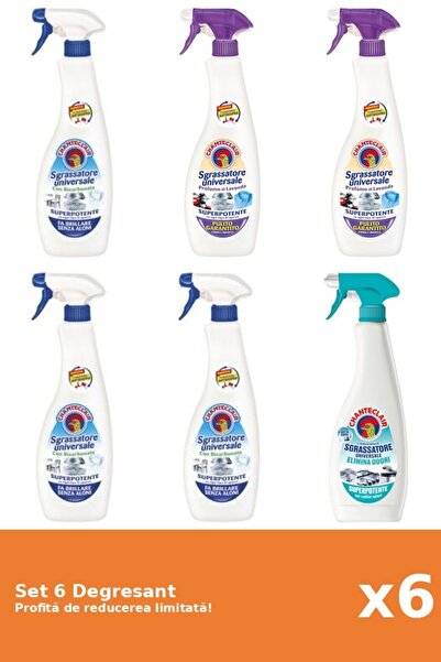 Chanteclair Set 6 Degresant Chanteclair: 3xBicarbonat, 2xMosc Alb, 1xAntiMiros