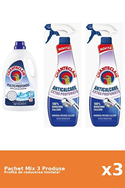 Chanteclair Set 3 Mix Chanteclair: 1 Detergent, 2 Anticalcar