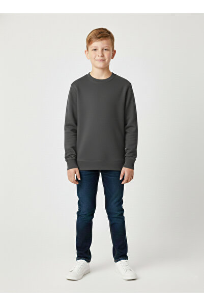 OBJE Boy's Anthracite 2 Thread Top