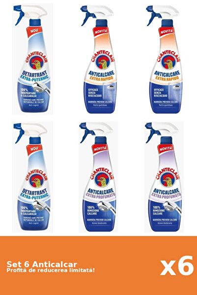 Chanteclair Set of 6 Chanteclair Anti-limescale: 2xStrong, 2xRapid, 2xScented