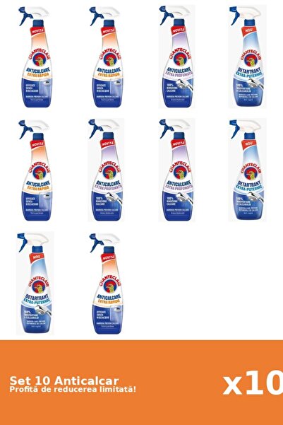 Chanteclair Set 10 Anticalcar Chanteclair: 4xRapid, 3xParfumat, 3xPuternic
