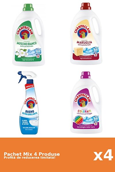 Chanteclair Set 4 Chanteclair Mix: 3 Detergent, 1 Anti-limescale