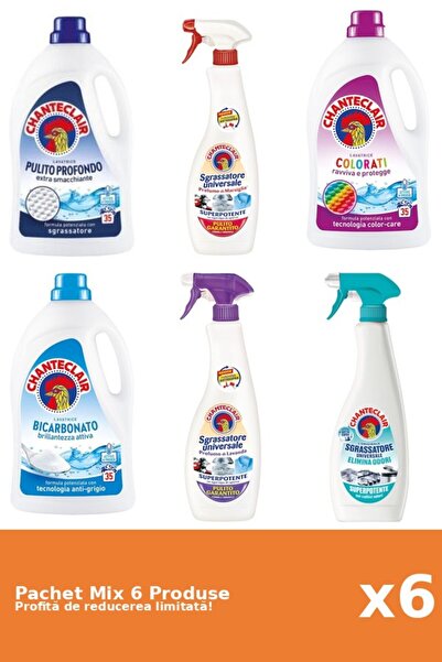 Chanteclair Set of 6 Chanteclair Mix: 3 Detergent, 3 Degreaser