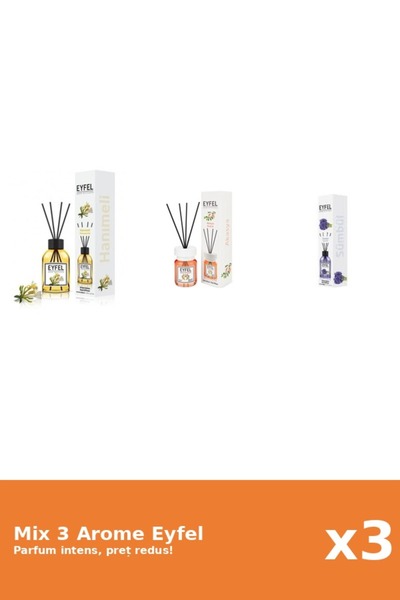 Eyfel Set 3 Mix Eyfel: 1x Acacia, 1x Mana Maicii Domnului, 1x Zambile