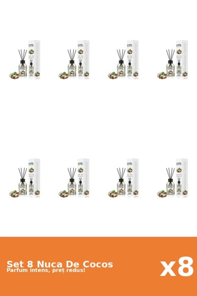Eyfel Set 8 Odorizant Nuca De Cocos, 120 ml