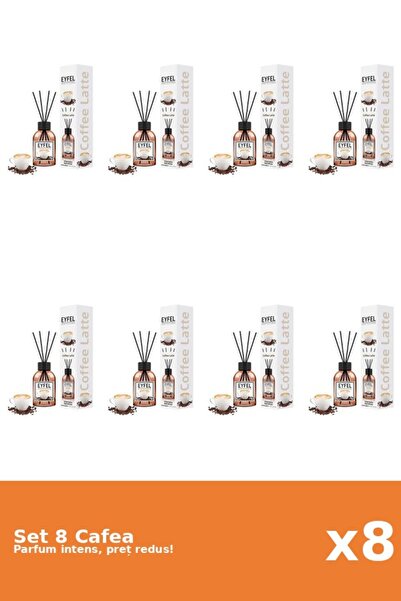 Eyfel Set of 8 Coffee Air Freshener, 120 ml