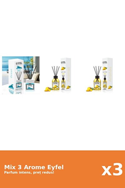 Eyfel Set 3 Mix Eyfel: 2x Ananas, 1x Ocean