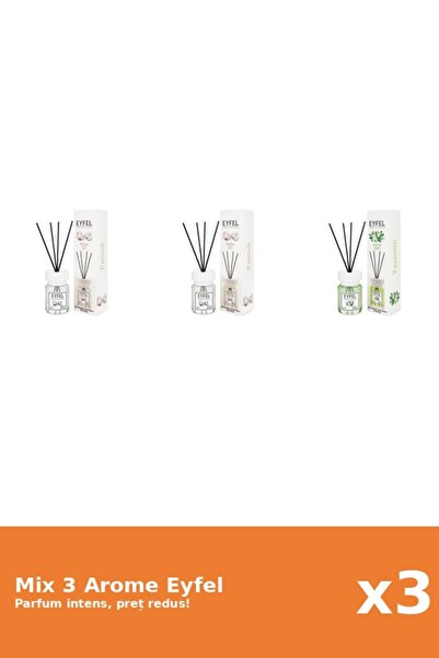 Eyfel Set 3 Mix Eyfel: 2x Bumbac, 1x Iasomie