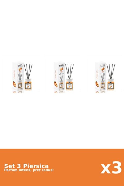 Eyfel Set 3 Odorizant Piersica, 120 ml