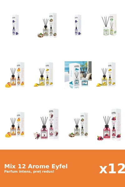 Eyfel Set 12 Mix Variat: 8 arome