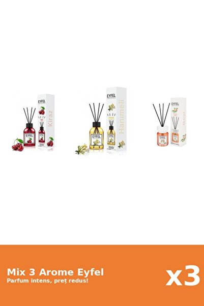 Eyfel Set 3 Mix Eyfel: 1x Acacia, 1x Cirese, 1x Mana Maicii Domnului