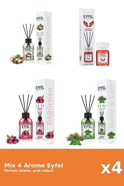 Eyfel Set 4 Mix Eyfel: 1x Fructe De Padure, 1x Nuca De Cocos, 1x Pin Si Menta...