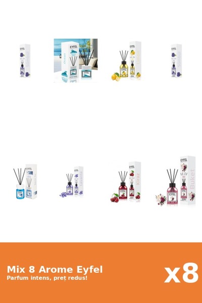 Eyfel Set 8 Mix Eyfel: 1x Bouquet, 1x Cirese, 1x Cool Water, 1x Lamaie, 1x La...
