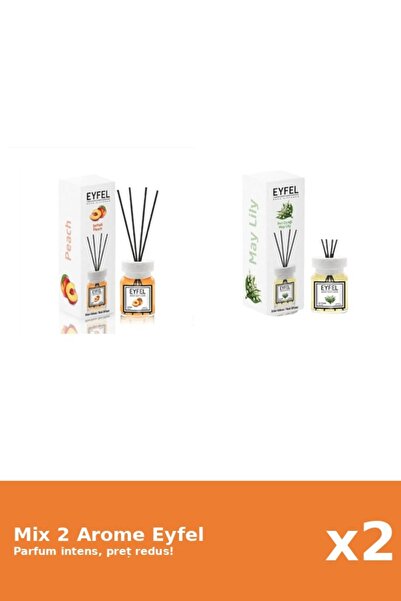 Eyfel Set 2 Mix Eyfel: 1x Lacramioare, 1x Piersica