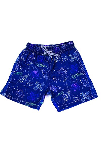 OBJE Boys' Digital Planet Printed Shorts