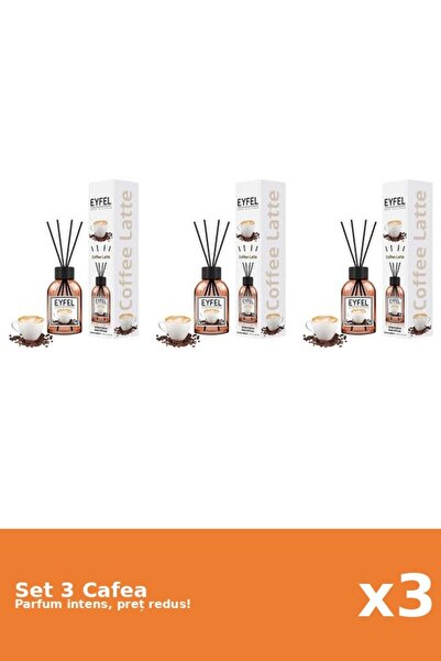 Eyfel Set of 3 Coffee Air Freshener, 120 ml