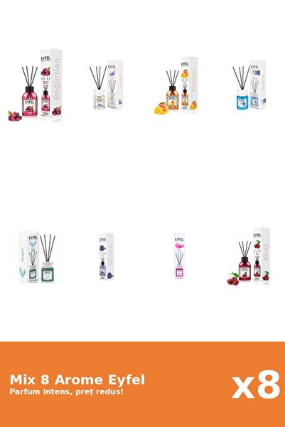Eyfel Set 8 Mix Variat: 8 arome