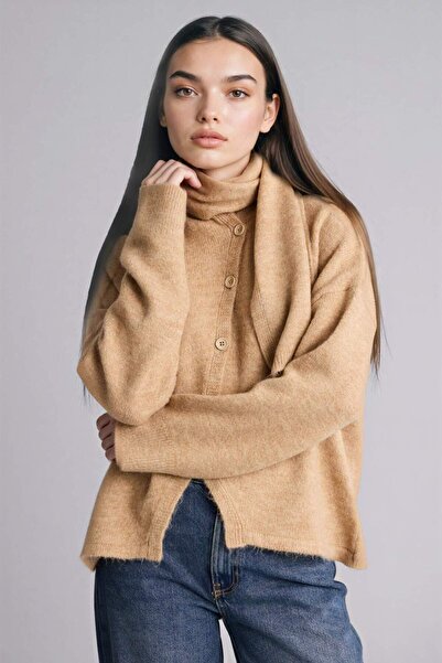 DeFacto Regular Fit Crew Neck Knitwear Cardigan H2476Ax26Sp