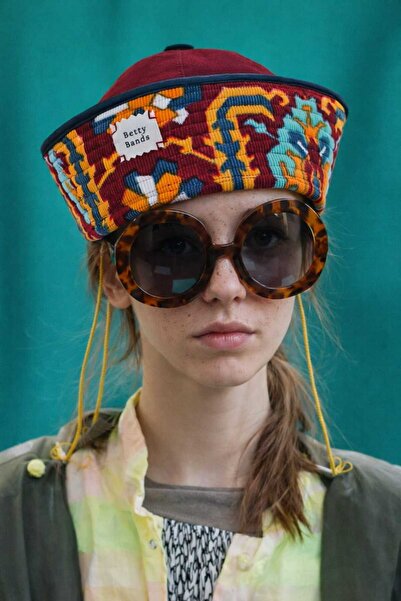 Handmade Betty -Kadın Kumaş Docker Şapka – Modern Denizci Şehir Stili Şapka