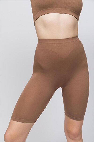 OBJE Women's Bronze Brown Long Corset Boxer