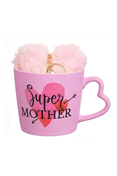 OEM New Bone Pink Matte Mug 'Super Mother'