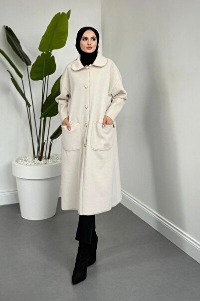 Şulemoda Giyim Birgül Kaban Cream