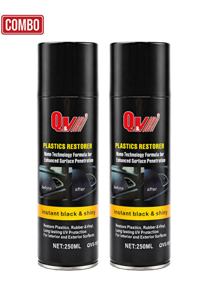 Qv عبوة من قطعتين QV5-112 بخاخ ترميم البلاستيك 250 مل، حماية من الأشعة فوق ال...